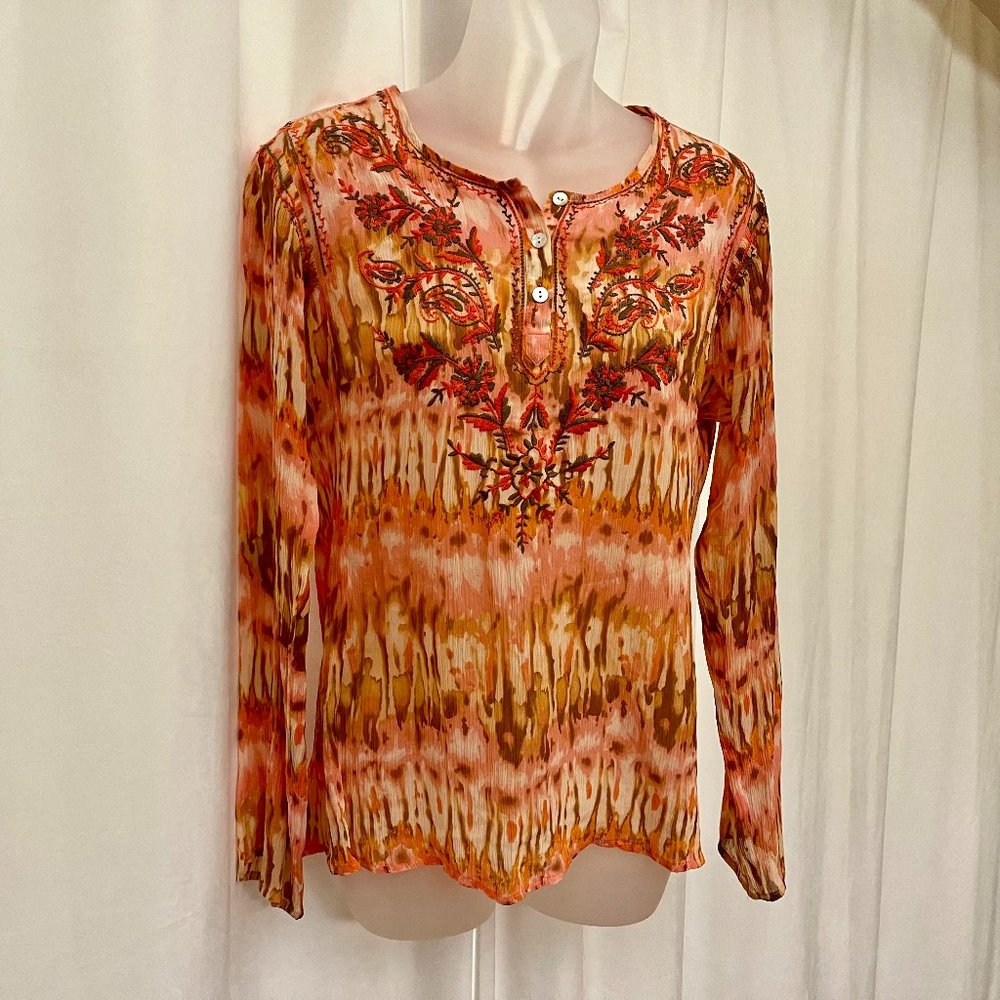 Silk Boho Sundance blouse